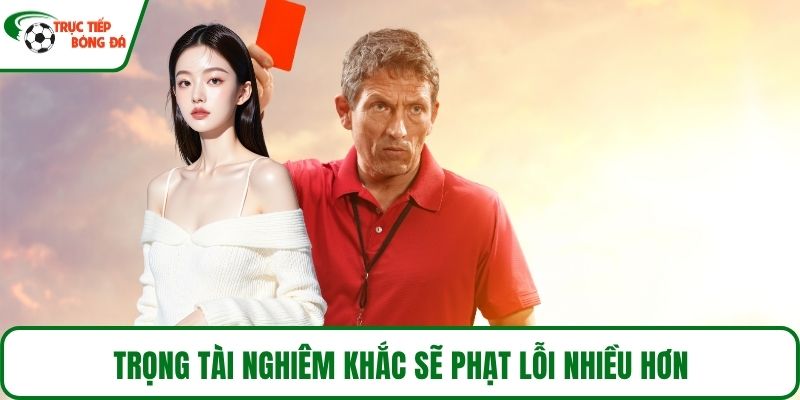 Trọng tài nghiêm khắc sẽ phạt lỗi nhiều hơn